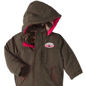 New CARTER'S Child of mine Parker Jacket Coat Boys Toddler Pilot Wing Green 12 m